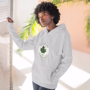 Classic Logo Hoodie Heather Grey Lifestyle Woman