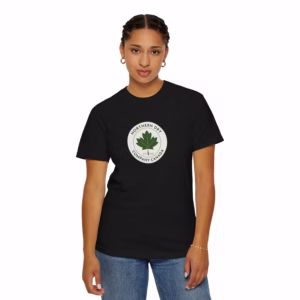 Northern Dry Classic Logo Unisex T-Shirt Black Front Woman