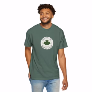 Northern Dry Classic Logo Unisex T-Shirt Blue Spruce Front Man
