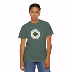 Northern Dry Classic Logo Unisex T-Shirt Blue Spruce Front Woman