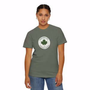 Northern Dry Classic Logo Unisex T-Shirt Moss Front Woman