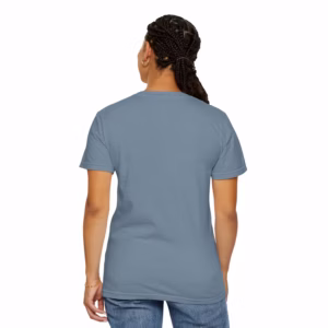 Northern Dry Comfort Colors Unisex T-Shirt Ice Blue Back Woman