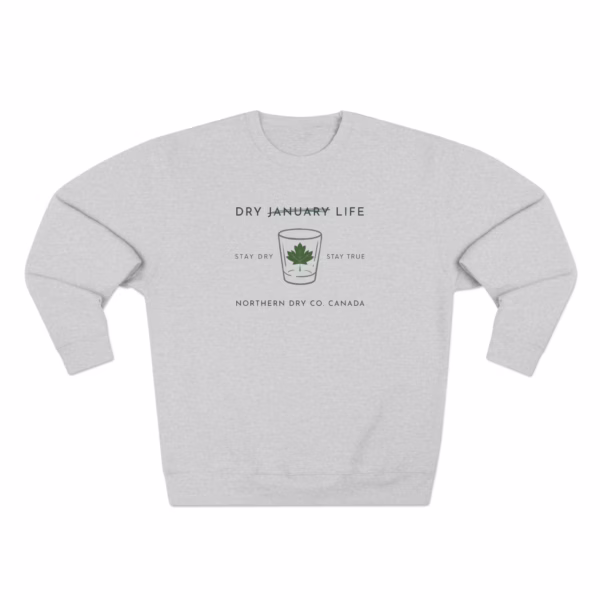 Northern Dry Dry Life Glass Sweatshirt Heather Grey Front
