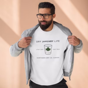Northern Dry Dry Life Glass Sweatshirt White Lifestyle Man