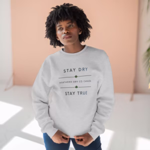 Northern Dry Signature Stay Dry Stay True Icy Clarity Gradient Sweatshirt Heather Grey Lifestyle Woman