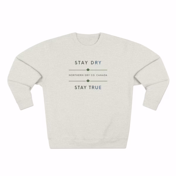 Northern Dry Signature Stay Dry Stay True Icy Clarity Gradient Sweatshirt Oatmeal Heather Front