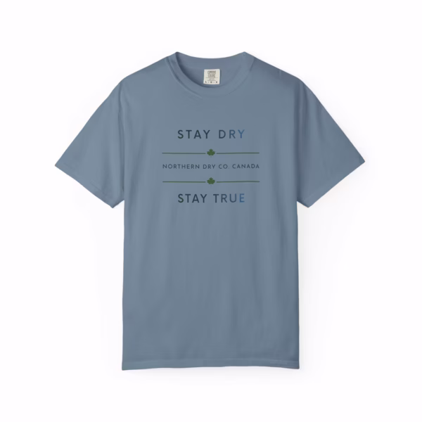 Northern Dry Signature Stay Dry Stay True Icy Clarity Gradient Unisex T-Shirt Ice Blue Front