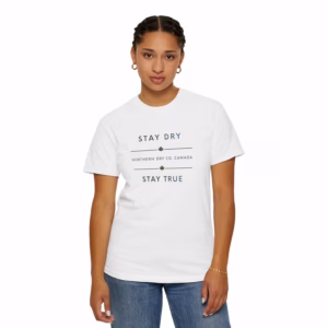 Northern Dry Signature Stay Dry Stay True Icy Clarity Gradient Unisex T-Shirt White Woman