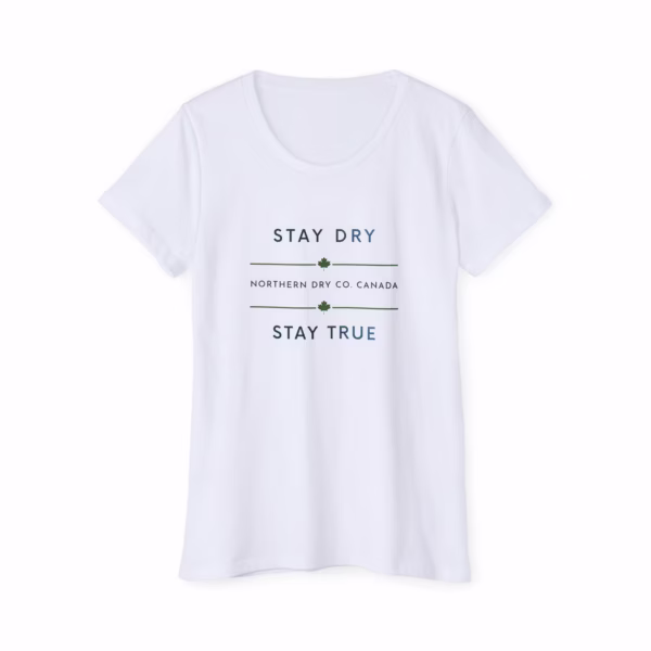 Northern Dry Signature Stay Dry Stay True Icy Clarity Gradient Women's T-Shirt Salt White Front