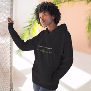 Northern Dry Minimalist Essentials Hoodie Black Lifestyle Woman