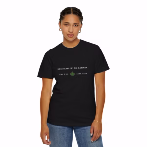 Northern Dry Minimalist Essentials Unisex T-Shirt Black Woman