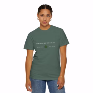 Northern Dry Minimalist Essentials Unisex T-Shirt Blue Spruce Woman