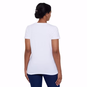 Northern Dry Royal Apparel Organic Women's T-Shirt Salt White Back Woman