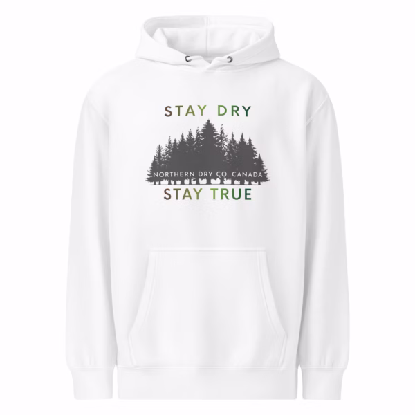 Northern Dry Stay Dry Stay True Vernal Renewal Gradient Hoodie White