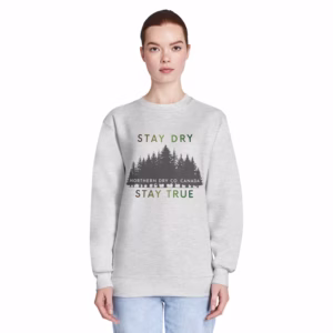 Northern Dry Signature Stay Dry Stay True Vernal Renewal Gradient Sweatshirt Heather Grey Girl