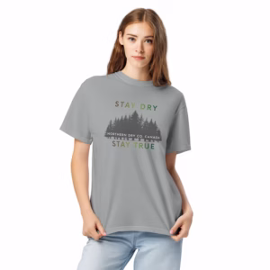 Northern Dry Signature Stay Dry Stay True Vernal Renewal Gradient Unisex T-Shirt Granite Girl