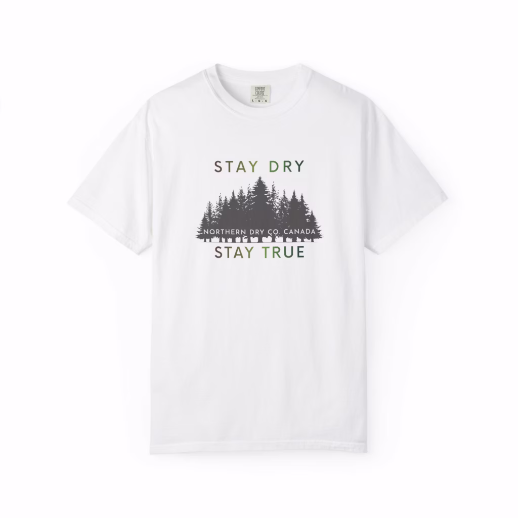 Northern Dry Signature Stay Dry Stay True Vernal Renewal Gradient Unisex T-Shirt White Front