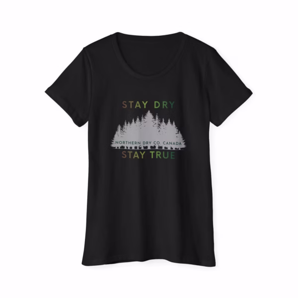 Northern Dry Signature Stay Dry Stay True Vernal Renewal Gradient Women's T-Shirt Black Front