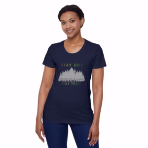 Northern Dry Signature Stay Dry Stay True Vernal Renewal Gradient Women's T-Shirt Ocean Navy